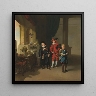Garrick avec Burton et Palmer dans L'Alchimiste - Johan Joseph Zoffany