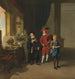 Garrick mit Burton und Palmer in L'Alchimiste - Johan Joseph Zoffany — Ansicht des Kunstwerks