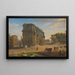 Ansicht des Campo Vaccino mit dem Triumphbogen des Septimius Severus - Gaspar Van Wittel — gerahmtes Bild an der Wand