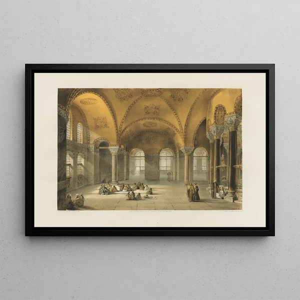 Gaspare Fossati - Aya Sofia Constantinople as recently restored by order of H M the sultan AbdulMedjid Pl12.webp