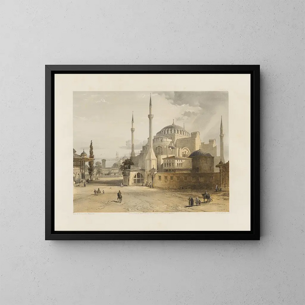 Sainte-Sophie in Konstantinopel kürzlich restauriert im Auftrag Seiner Majestät Sultan Abdul-Medjid Nr. 17 - Gaspare Fossati — gerahmtes Bild an der Wand