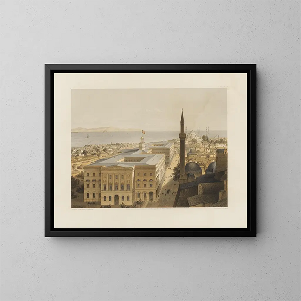 Sainte Sophie in Konstantinopel, kürzlich auf Befehl Seiner Majestät Sultan Abdul-Medjid restauriert Nr. 20 - Gaspare Fossati — gerahmtes Bild an der Wand