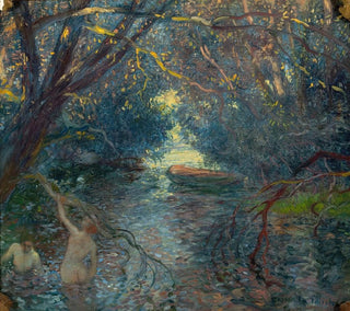 Baden im Becken im Kanu - Gaston La Touche — Ansicht des Kunstwerks