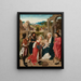 L'Adoration des Mages - Geertgen tot Sint Jans — gerahmtes Bild an der Wand