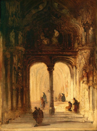 Genaro Prez Villaamil - Interior de Iglesia.webp