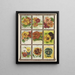 Gedanken Kapuzinerkresse - Genesee Valley Lithograph & Co.. — gerahmtes Bild an der Wand