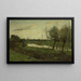 Landschaft mit einem Kanal - Geo Poggenbeek — gerahmtes Bild an der Wand