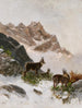 Chamois dans la neige - Georg Berger — Ansicht des Kunstwerks