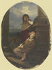Zwei Kinder sitzen mit Harfen - Georg Cornicelius — Ansicht des Kunstwerks