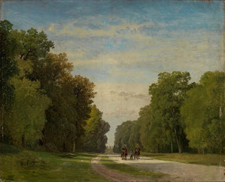 Allee in der Nähe von Fontainebleau - Georg Eduard Otto Saal — Ansicht des Kunstwerks