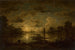 Nacht im Mondschein am See - Georg Eduard Otto Saal — Ansicht des Kunstwerks