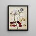 Iris d'Espagne, gloire du matin et cerises - Georg Flegel — gerahmtes Bild an der Wand