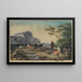 Landschaft mit ruhenden Hirten - Georg Friedrich Meyer — gerahmtes Bild an der Wand