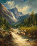 Ein Berglandschaft mit Fluss - Georg Geyer — Ansicht des Kunstwerks