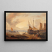 Vue du port - Georg Gillis van Haanen — gerahmtes Bild an der Wand