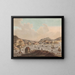 Die Stadt Bergen - Georg Haas — gerahmtes Bild an der Wand