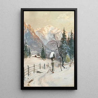 Georg Janny - Schneeberg mountain seen from Semmering on a winter morning.webp