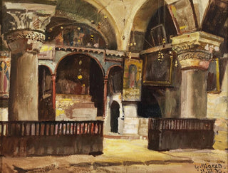Ansicht auf die Kapelle Hélène der Kirche vom Heiligen Grab - Georg Macco — Ansicht des Kunstwerks