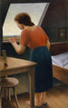 Mädchen am Fenster am Morgen - Georg Schrimpf — Ansicht des Kunstwerks