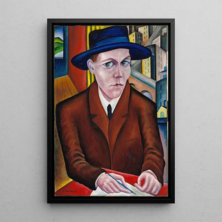 Georg Schrimpf - Portrait of Oskar Maria Graf.webp