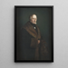 Der Vater des Künstlers, Graf Eugène von Rosen, im Alter von 71 Jahren - Georg von Rosen — gerahmtes Bild an der Wand