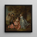 George Rogers und seine Frau Margaret und ihre Schwester Margaret Rogers - Francis Hayman — gerahmtes Bild an der Wand