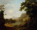 Ein bewaldetes Flusslandschaft im italienischen Stil mit Figuren - George Barret — Ansicht des Kunstwerks