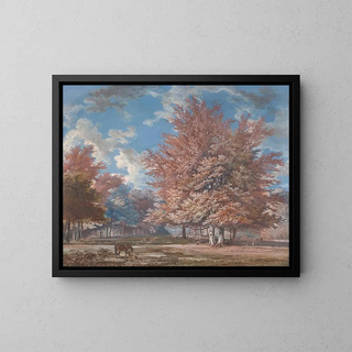 Blick in einen Park - George Barret — gerahmtes Bild an der Wand