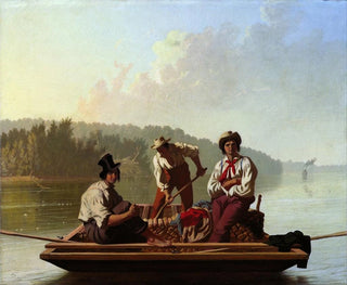 Die Bootsmänner am Missouri - George Caleb Bingham — Ansicht des Kunstwerks