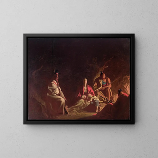 Capturé par des Indiens - George Caleb Bingham — gerahmtes Bild an der Wand