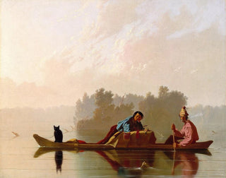 Die Händler pelztiere am Missouri - George Caleb Bingham — Ansicht des Kunstwerks
