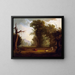 Landschaft mit Vieh - George Caleb Bingham — gerahmtes Bild an der Wand