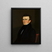 Selbstporträt - George Caleb Bingham — gerahmtes Bild an der Wand