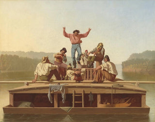 Les joyeux bateliers - George Caleb Bingham — Ansicht des Kunstwerks