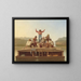 Les joyeux bateliers - George Caleb Bingham — gerahmtes Bild an der Wand