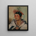 A-Nah-Kwet-To-Hau-Py-O Ein sitzender Junge in den Wolken - George Catlin — gerahmtes Bild an der Wand