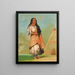 Ah-Kay-Ei-Pix-En Frau, die viel schlägt - George Catlin — gerahmtes Bild an der Wand