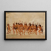 Tanz der Bettler an der Mündung des Flusses Teton - George Catlin — gerahmtes Bild an der Wand