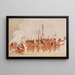 Danse des Braves Ojibwa - George Catlin — gerahmtes Bild an der Wand