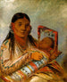 Che-Ah-K-Tche Ehefrau von Nt-To-Way - George Catlin — Ansicht des Kunstwerks