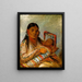 Che-Ah-K-Tche Ehefrau von Nt-To-Way - George Catlin — gerahmtes Bild an der Wand