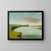 Vue lointaine du village mandan - George Catlin — gerahmtes Bild an der Wand