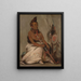 Eh-Tohk-Pah-She-Pe-Shah Mokassin schwarz Ältester Häuptling - George Catlin — gerahmtes Bild an der Wand