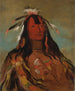 Leggings aus Kaninchenfell Hee-Ohks-Te-Kin - George Catlin — Ansicht des Kunstwerks