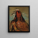 Leggings aus Kaninchenfell Hee-Ohks-Te-Kin - George Catlin — gerahmtes Bild an der Wand