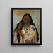 Kayagsgis eine junge Frau - George Catlin — gerahmtes Bild an der Wand