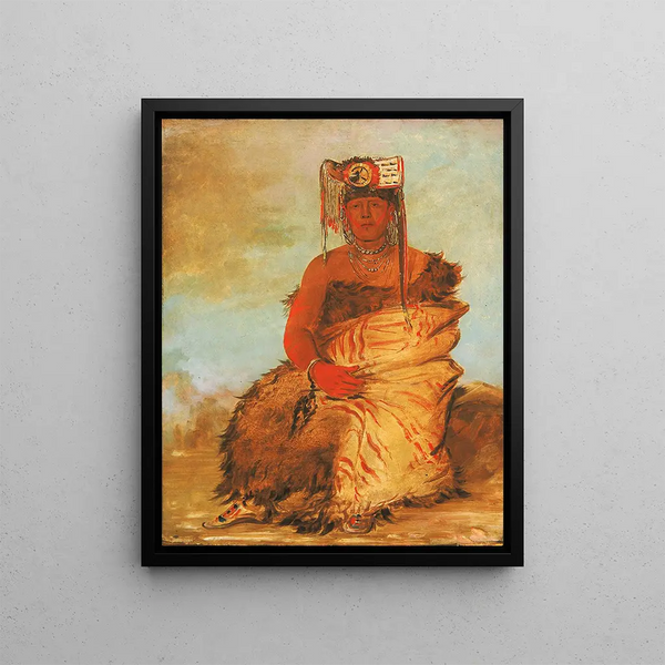 George Catlin - LaKeTooWiRSha Little Chief a Tapage Pawnee Warrior.webp