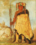 Lawerecooreshawwee, republikanischer Kriegsherr der Pawnee - George Catlin — Ansicht des Kunstwerks