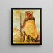 Lawerecooreshawwee, republikanischer Kriegsherr der Pawnee - George Catlin — gerahmtes Bild an der Wand