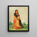 Mong-shng-sha Gebogener Weide - Ehefrau des großen Häuptlings - George Catlin — gerahmtes Bild an der Wand